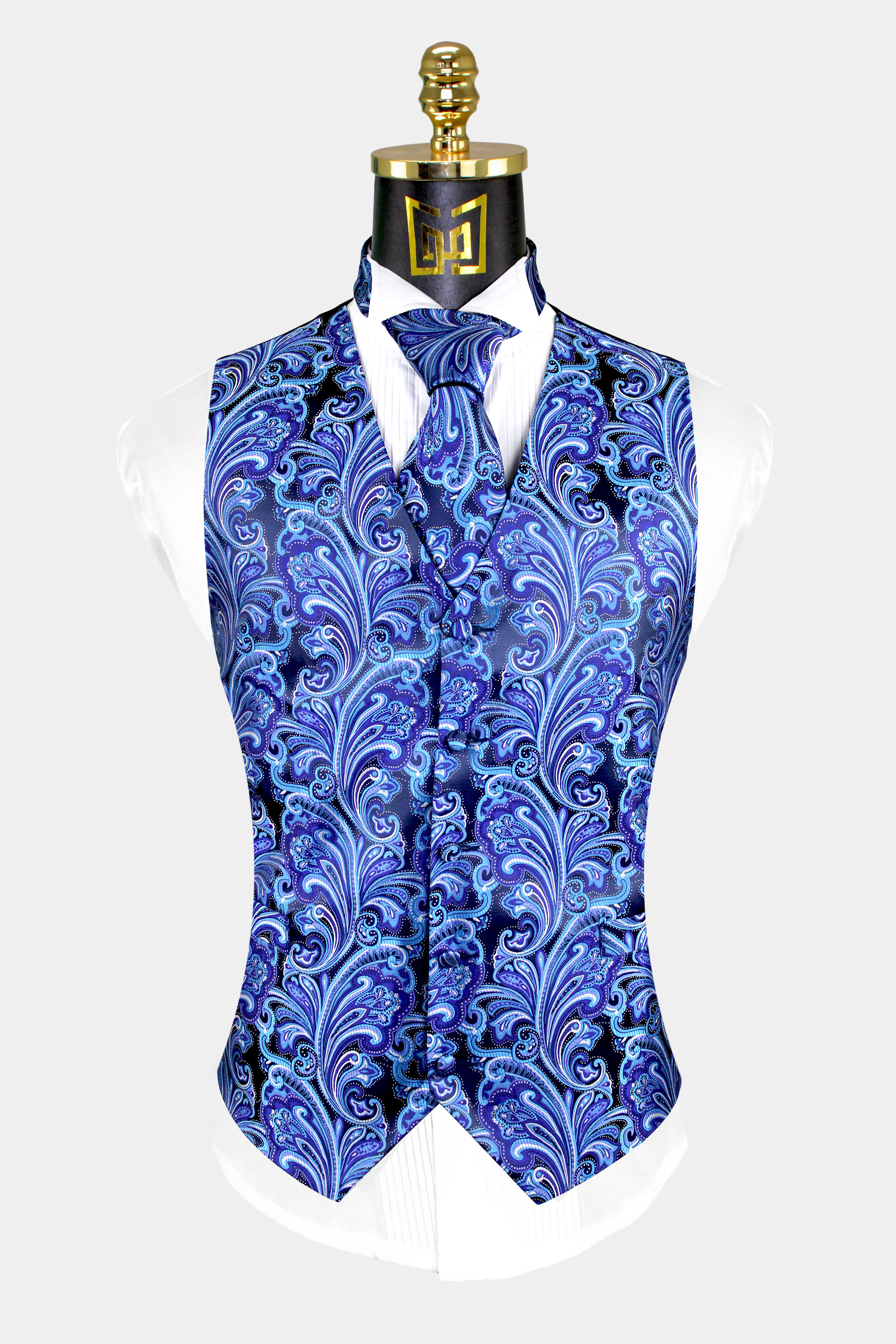 Mens-Aqua-Blue-Vest-and-Tie-Set-Tuxedo-Groom-Wedding-Suit-Vest-from-Gentlemansguru.com