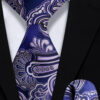 Mens-Cobalt Blue-Tie-and-Pocket-Square-Set-Wedding-Groom-Necktie-from-Gentlemansguru.com