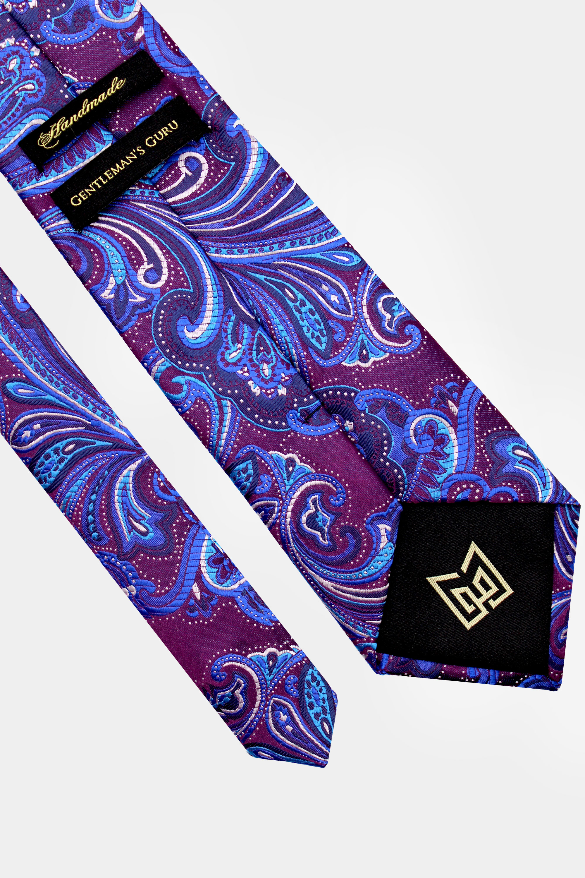 Mens-Luxury-Purple-and-Blue-Paisley-Tie-Grooms-Wedding-from-Gentlemansguru.com