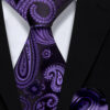 Mens-Purple-Paisley-Tie-and-Pocket-Square-Set-Wedding-Groom-Necktie-from-Gentlemansguru.com