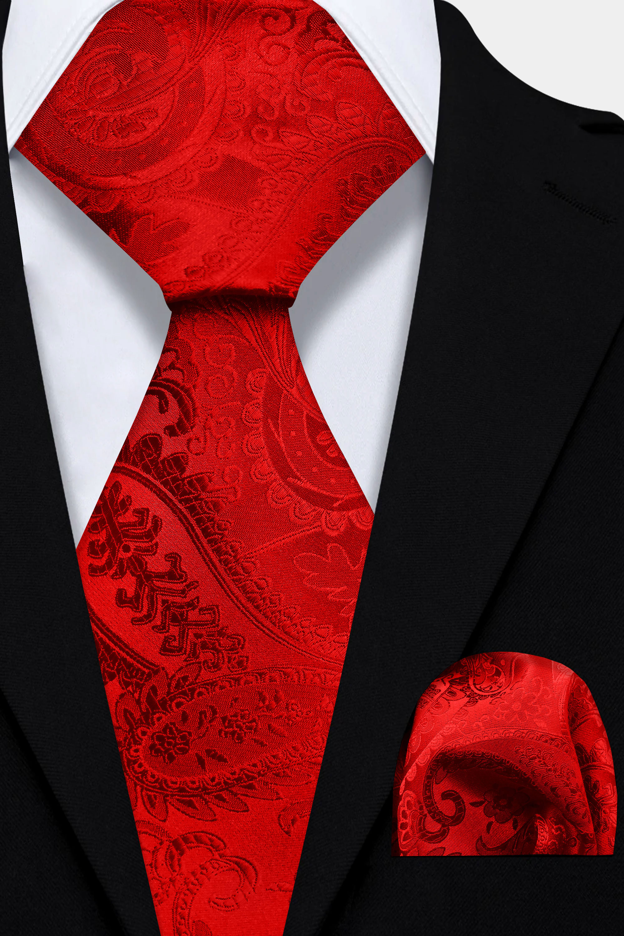 Mens-Red-Paisley-Tie-and-Pocket-Square-Set-Wedding-Groom-Necktie-from-Gentlemansguru.com