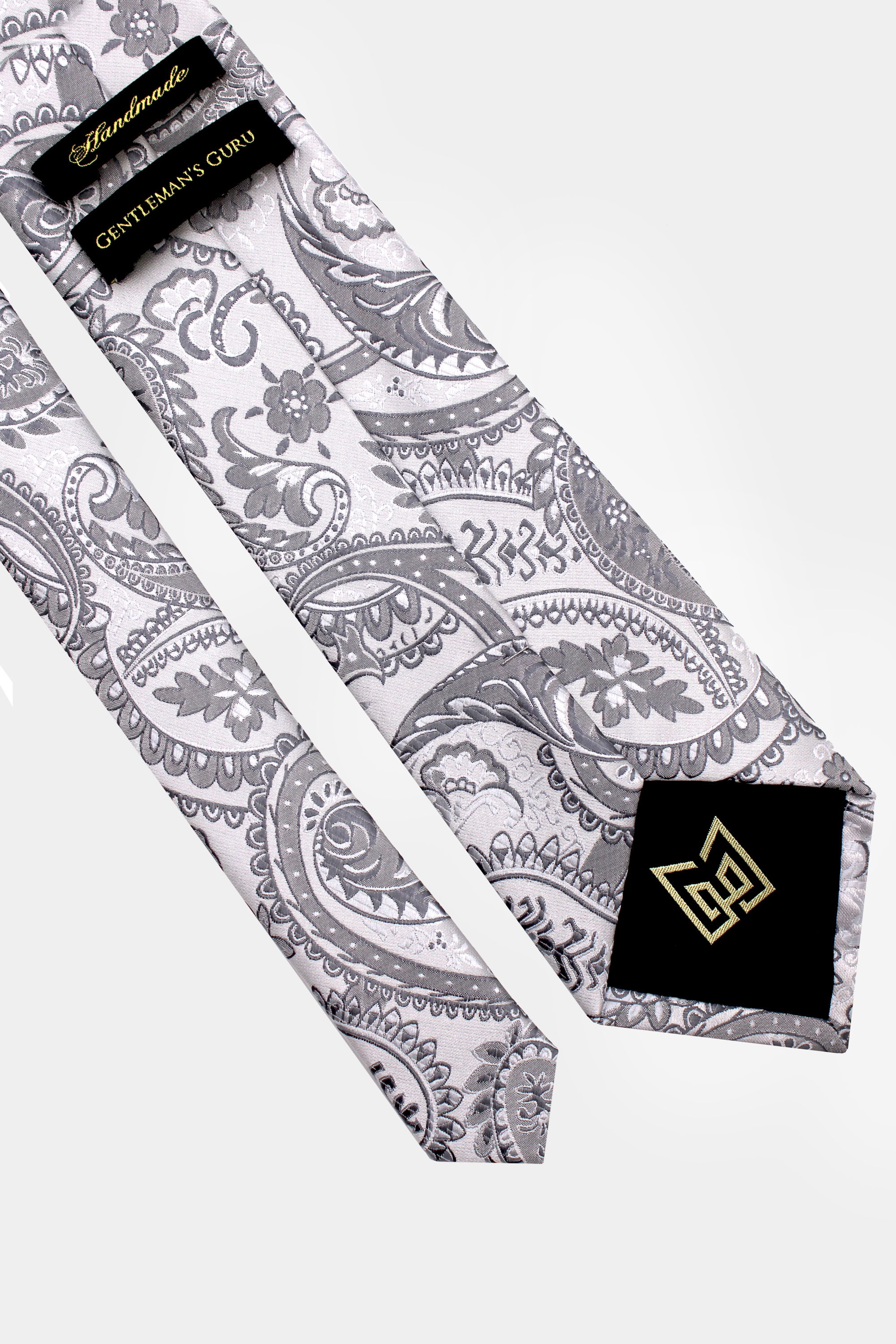 Mens-Silver-Paisley-Tie-from-Gentlemansguru.com
