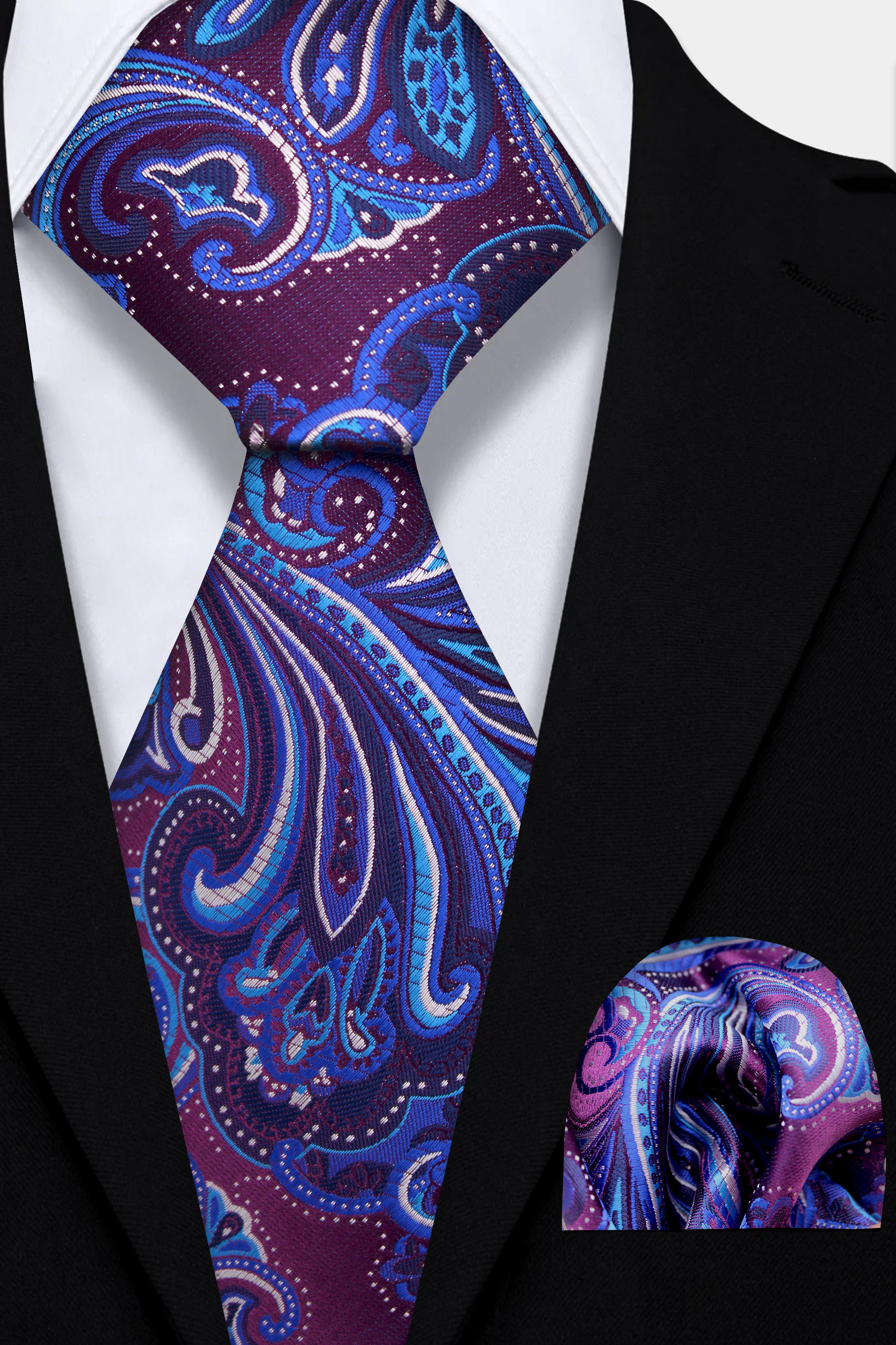 Paisley-Blue-and-Purple-Tie-and-Pocket-Square-Set-Wedding-Groom-Necktie-from-Gentlemansguru.com