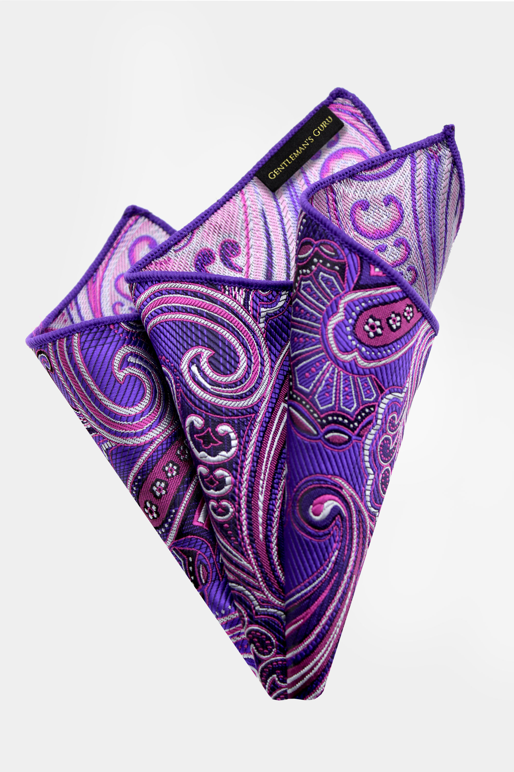 Purple-Paisley-Violet-Pocket-Square-Handkerchief-from-Gentlemansguru.com