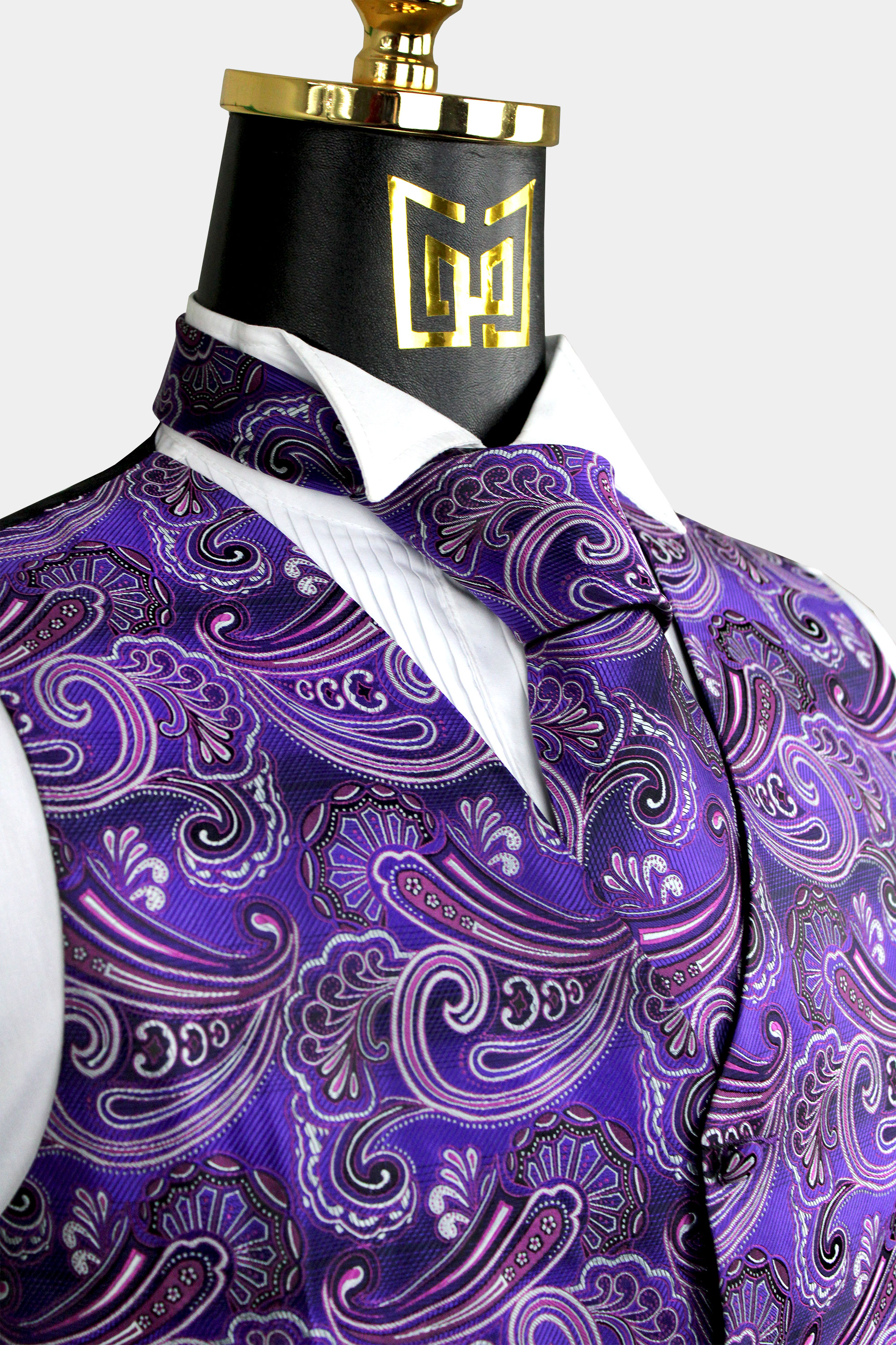 Purple-Violet-Vest-Wedding-Groom-Vest-and-Tiue-Set-Gentlemansguru.com