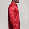 Luxury Red Paisley Shirt for Men