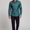 Men's emerald green dress shirt for prom, homecoming and formal occasions from Gentleman's Guru