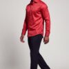 Men's Luxury Red Patterned Dress Shirt
