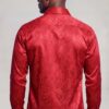 Men's Red Paisley Prom Shirt