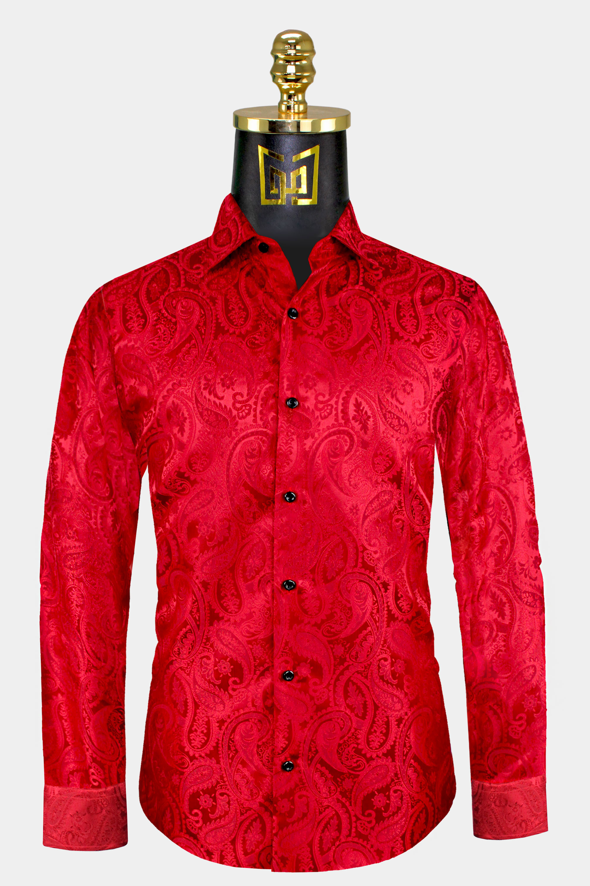 Mens-Red-Paisley-Shirt-Dress-Shirt-from-Gentlemansguru.com
