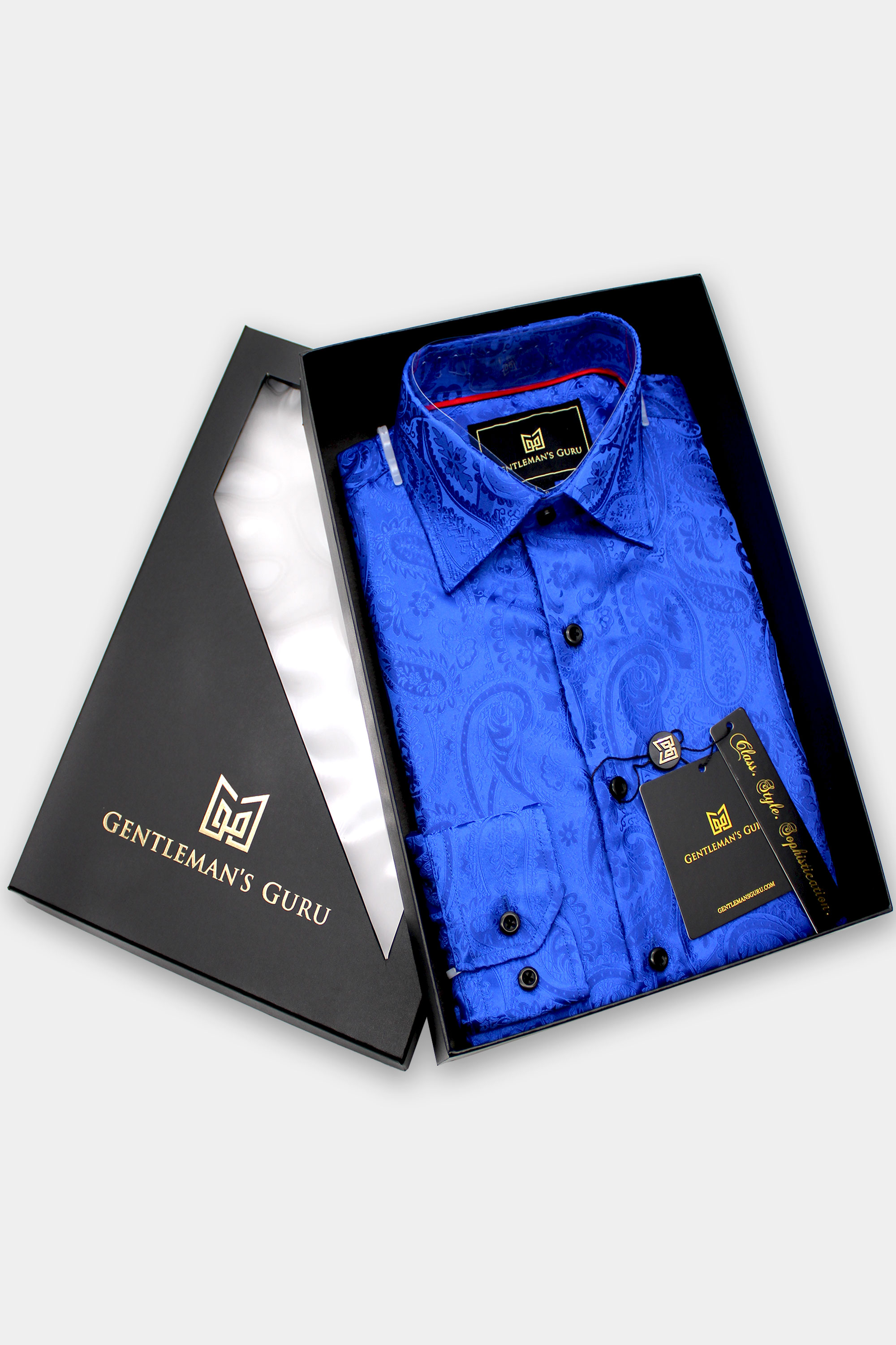 Mens-Royal-Blue-Paisley-Dress-Shirt-from-Gentlem