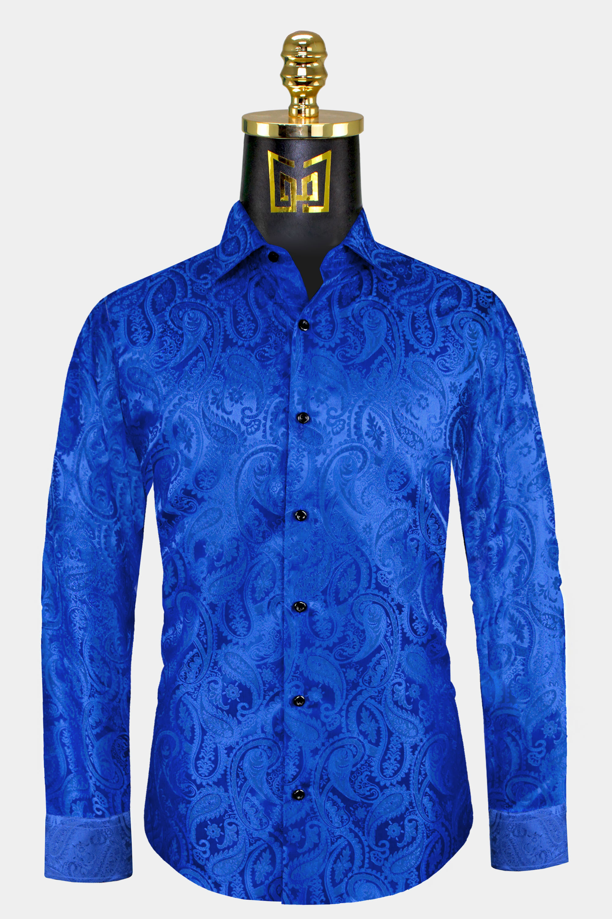 Men's Blue Paisley Shirt | Gentleman's Guru