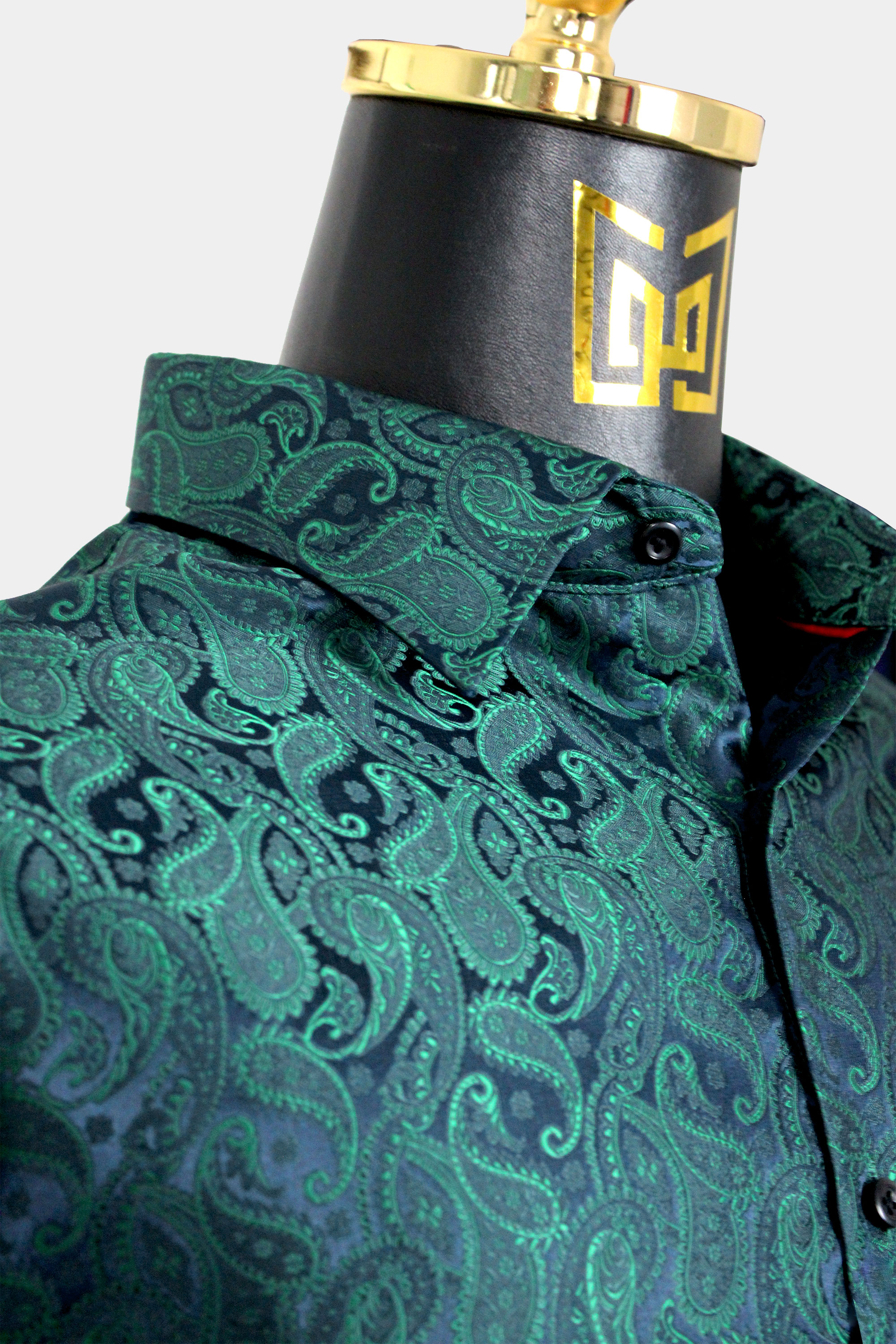 Men's Green Paisley Shirt