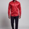 Red Paisley Wedding Dress Shirt for Men