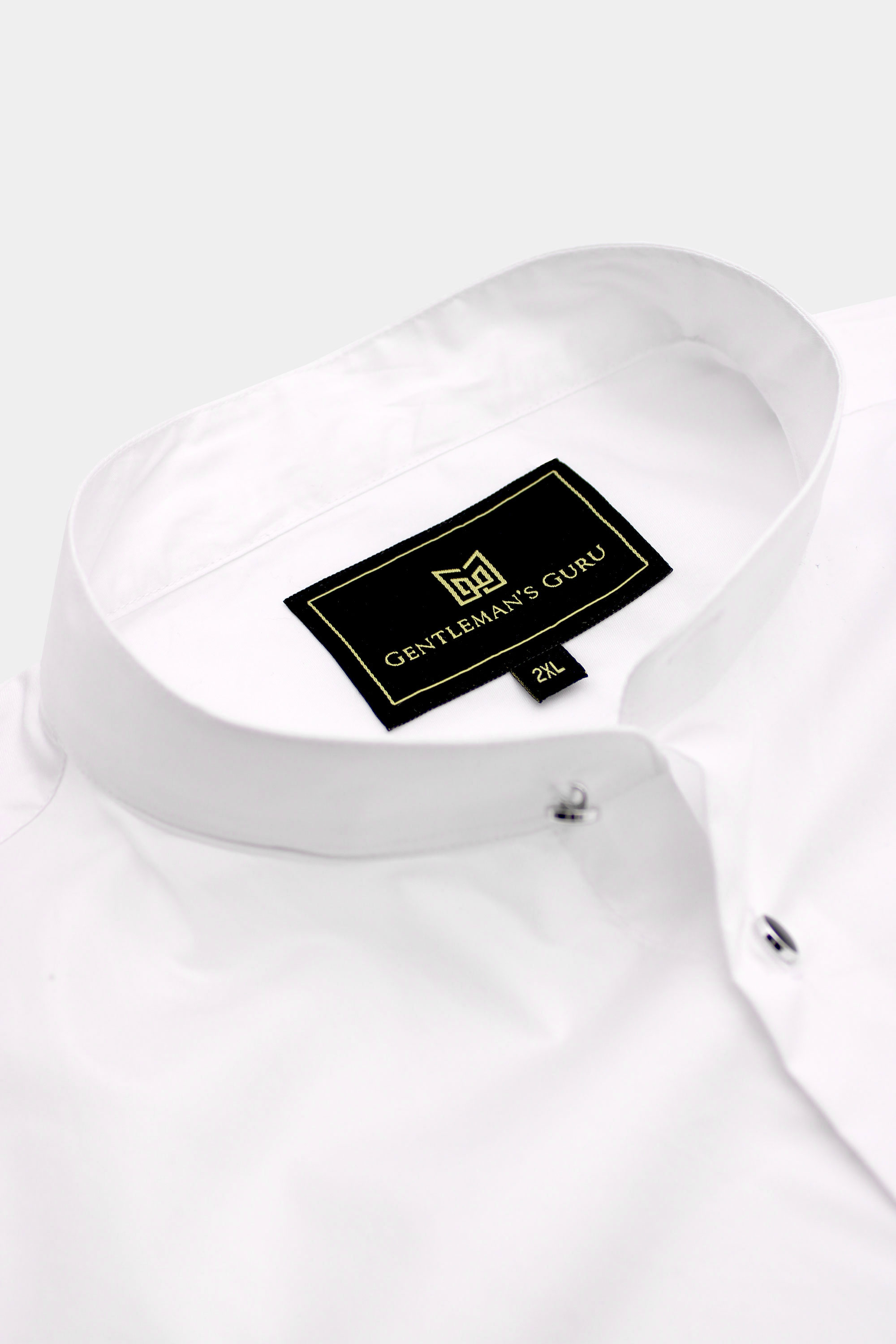 White-Mandarin-Collar-Shirt-Stand-Collar-For-Men-from-Gentlemansguru.com