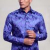 Purple & Turquoise Paisley Shirt - Image 5