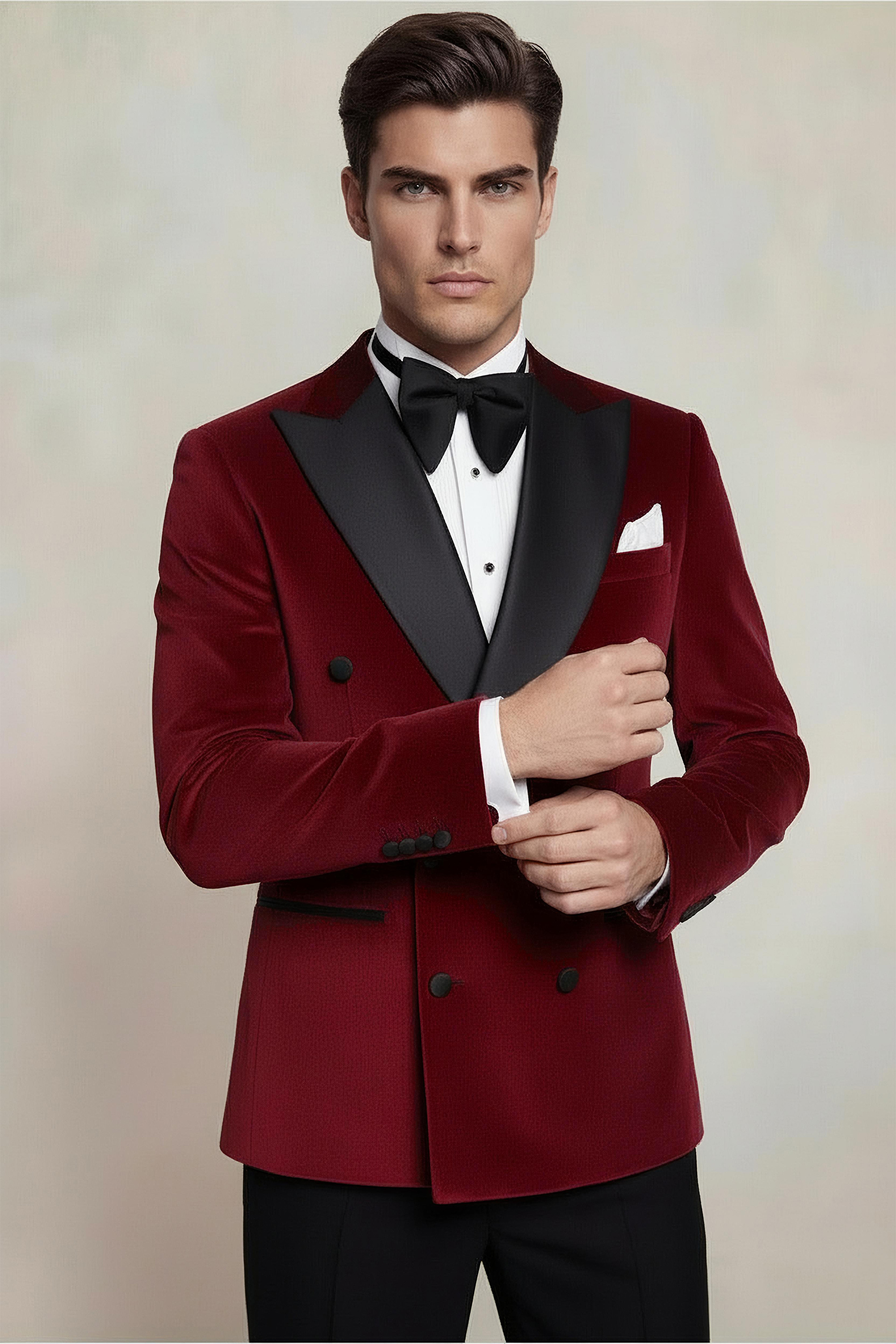 Luxury-Velvet-Fancy-MAroon-Burgundy-Doublme-Breasted-Velvet-Tux-Jacket-from-Gentlemansguru.com