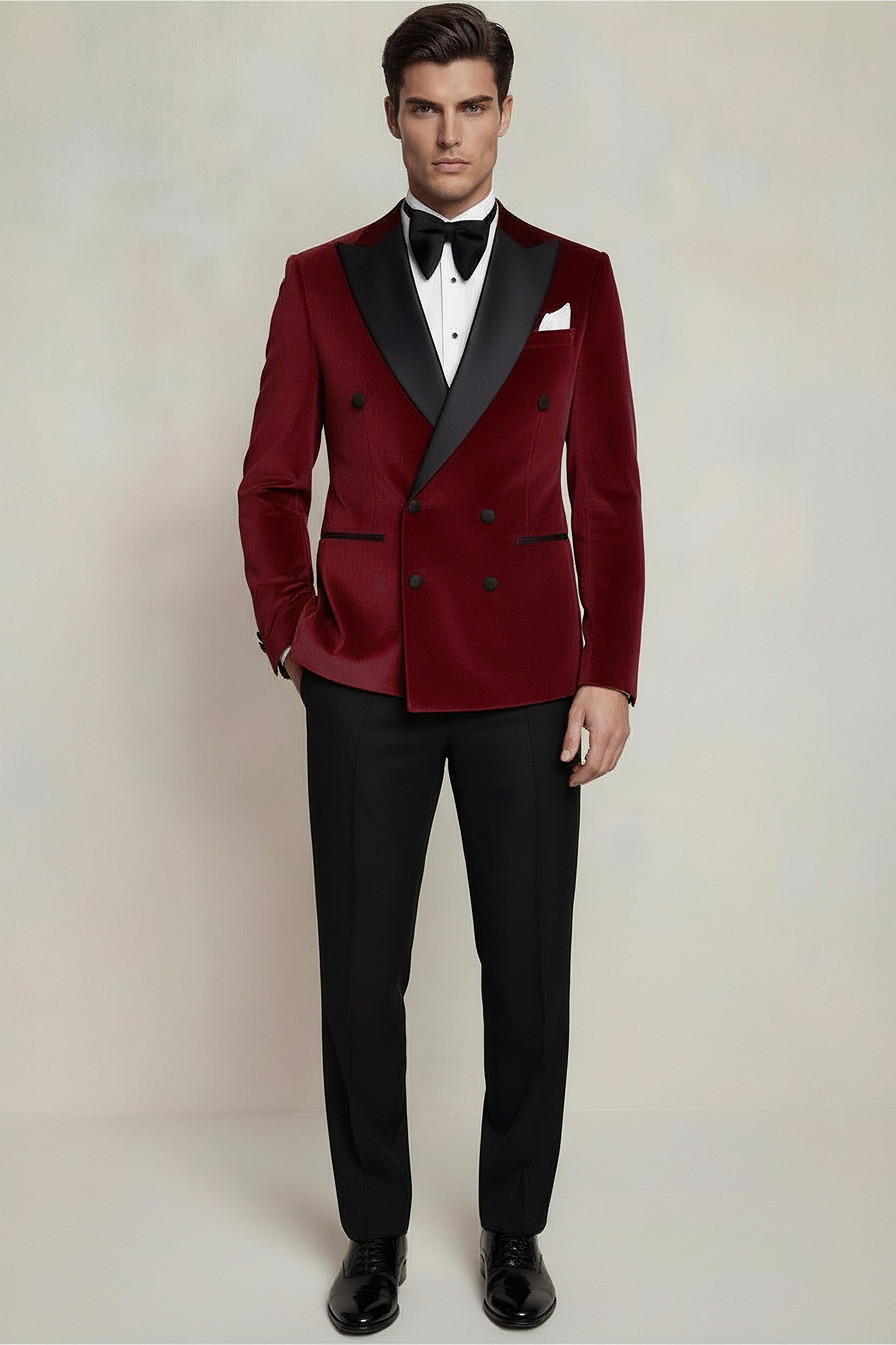 Mens-Burgundy-Maroon-Wine-Red-Tuxedo-Jacket-Groom-Wedding-Suit-from-Gentlemansguru.com