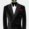 Mens-Double-Breasted-Black-Velvet-Tuxedo-Jacket-Groom-Wedding-Prom-Blazer-from-Gentlemansguru.com