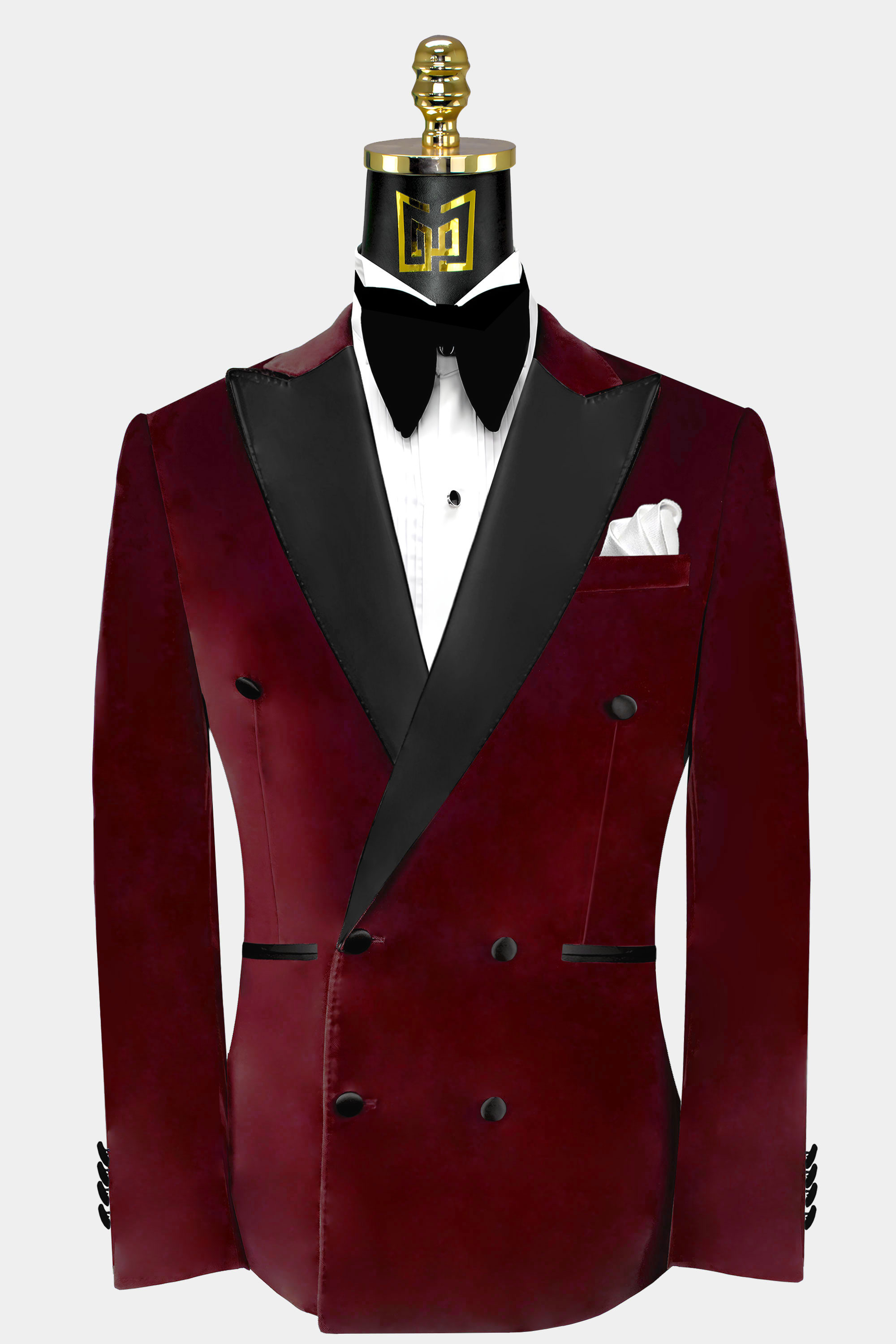 Mens-Double-Breasted-Burgundy-Velvet-Tuxedo-Jacket-Groom-Wedding-Prom-Blazer-from-Gentlemansguru.com