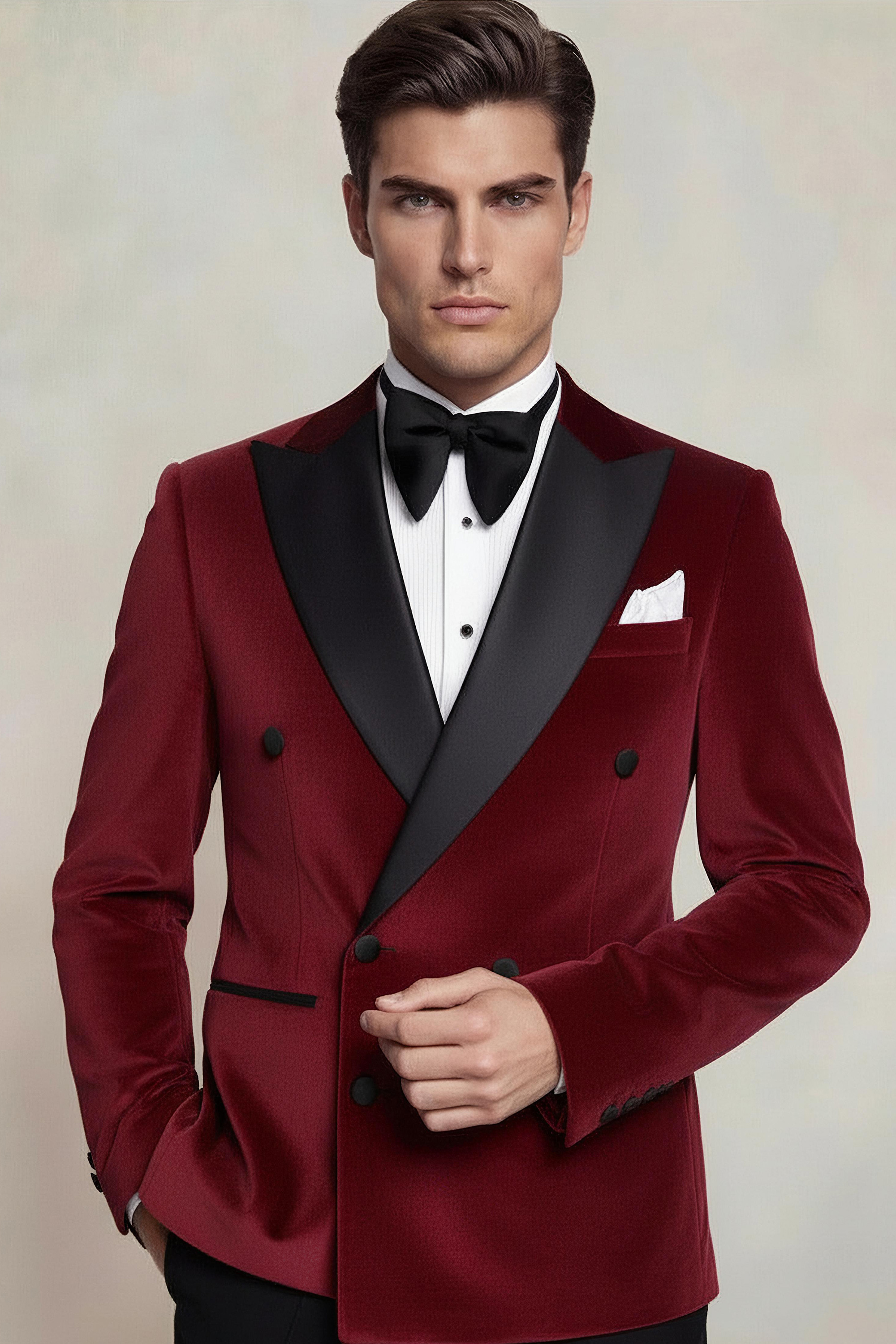 Mens-Double-Breasted-Burgundy-Velvet-Tuxedo-Jacket-Groom-Wedding-Prom-Suit-from-Gentlemansguru.com