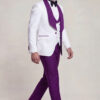 Custom-Pruple-and-White-Tuxedo-Groom-Wedding-Suit-For-Men--from-Gentlemansguru.com