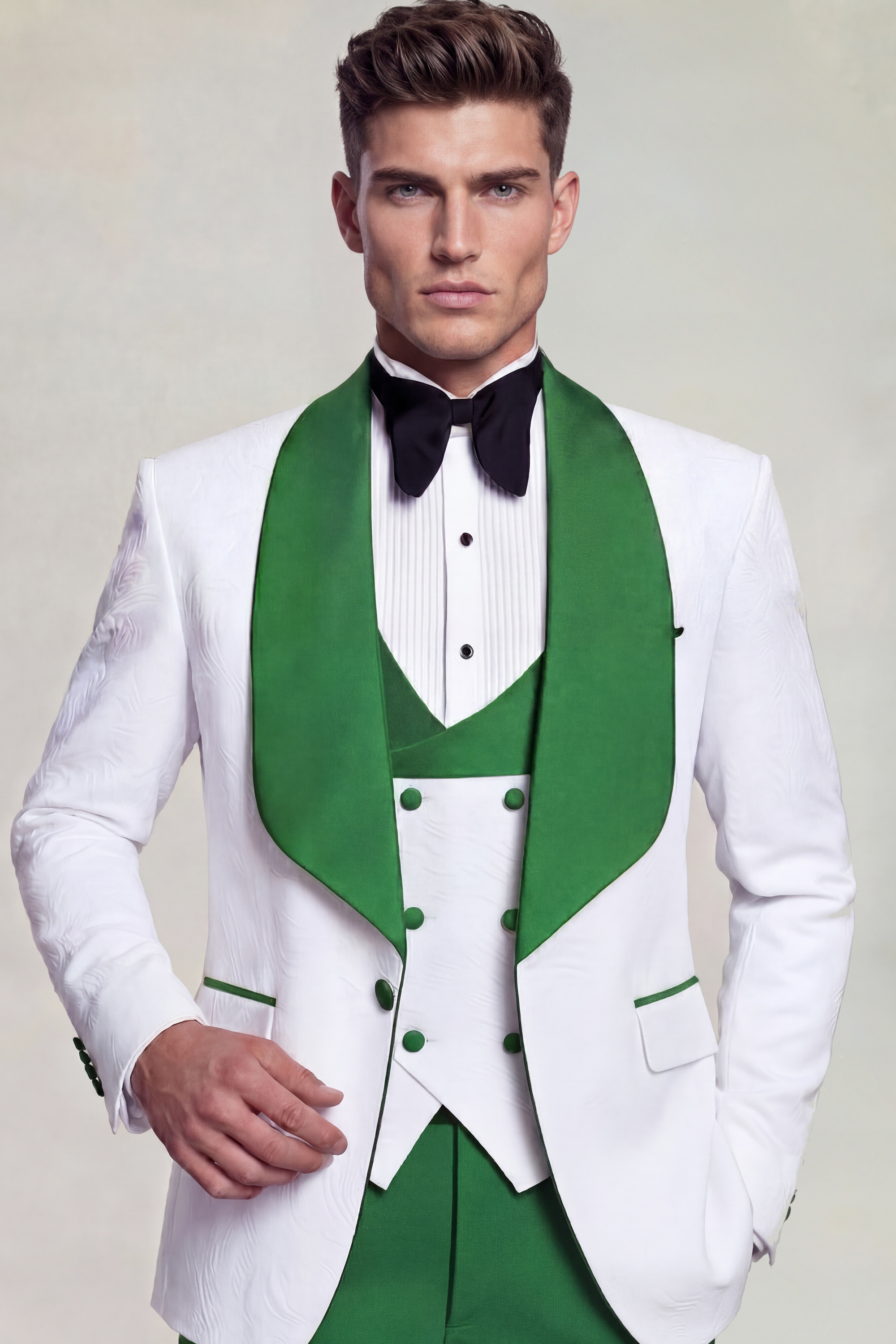 Mens-Green-and-White-Tuxedo-Groom-Wedding-Suit-from-Gentlemansguru.com