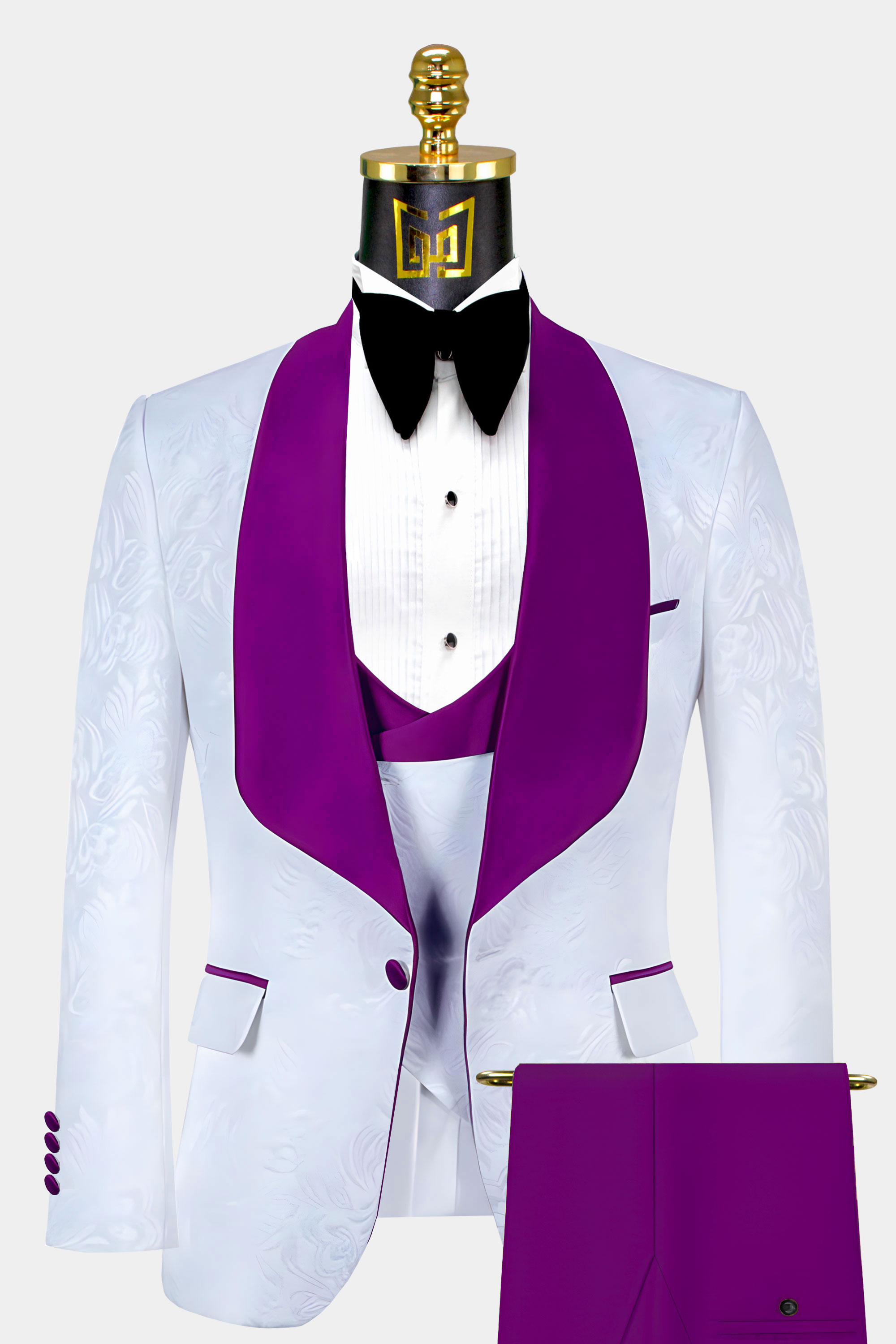 Iris Purple Velvet Tuxedo Piece | lupon.gov.ph