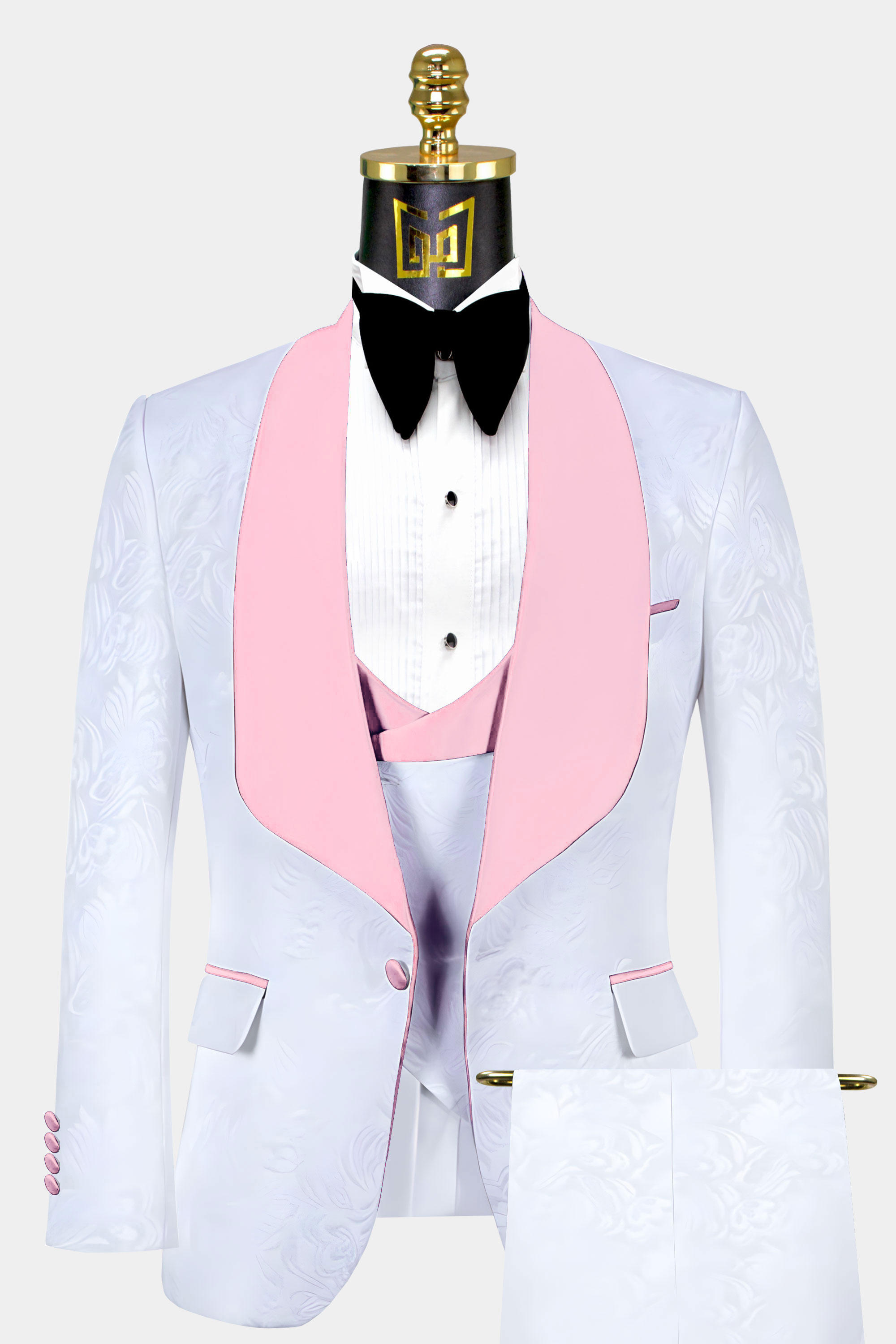 White-and-Light-Pink-Tuxedo-Groom-Wedding-Prom-Suit-For-Men-from-Gentlemansguru.com
