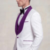 White-and-Purple-Groomsmen-Tuxedo-Formal-Attire-from-Gentlemansguru.com
