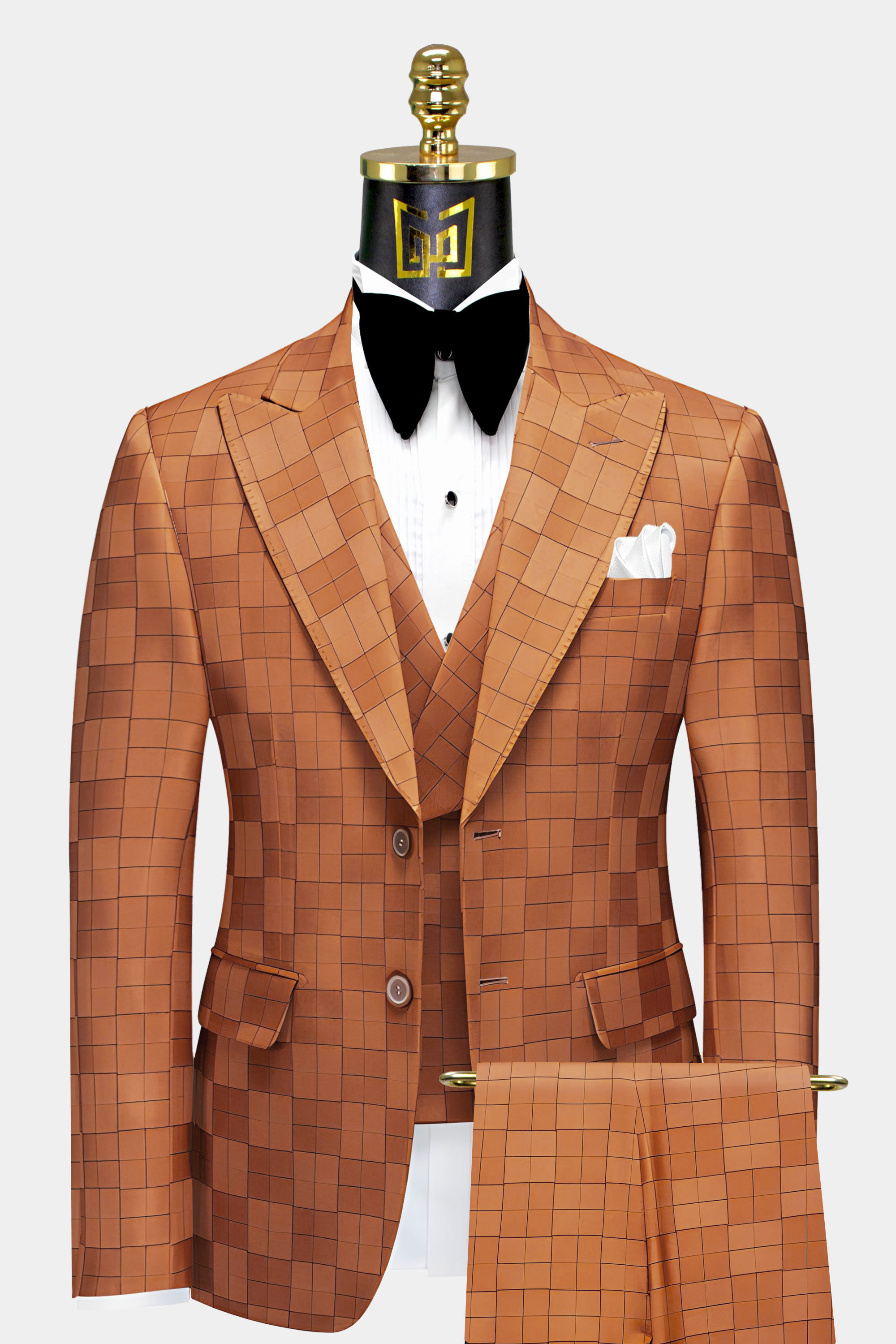 Burnt-Orange-Windowpane-Suit-Groom-Wedding-Tuxedo-from-Gentlemansguru.com_