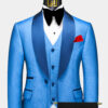 Denim-Blue-Tuxedo-Groom-Prom-Suit-with-Black-Pant-from-Gentlemansguru.com