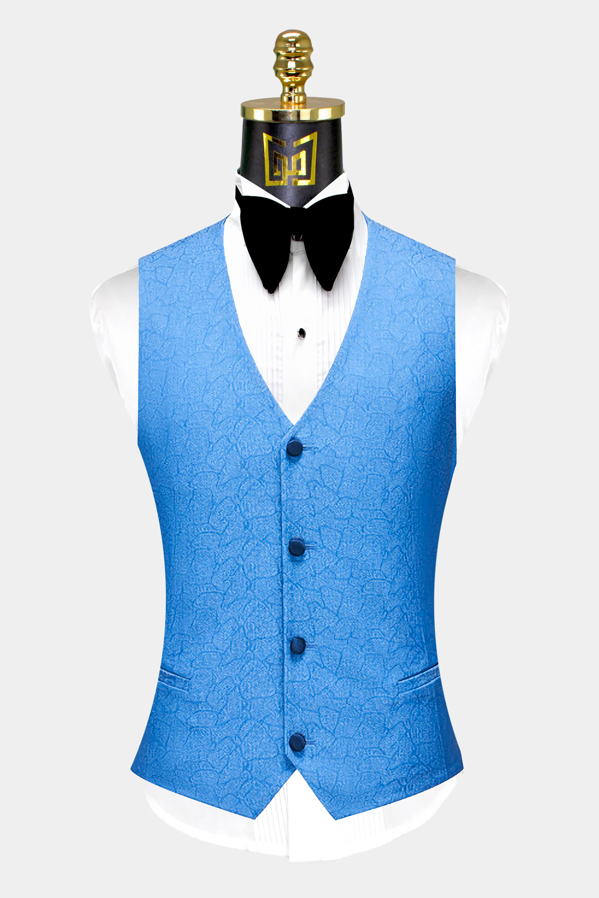 Denim-Blue-Tuxedo-wedding-Groomsmen-Waistcoat-from-Gentlemansguru.com
