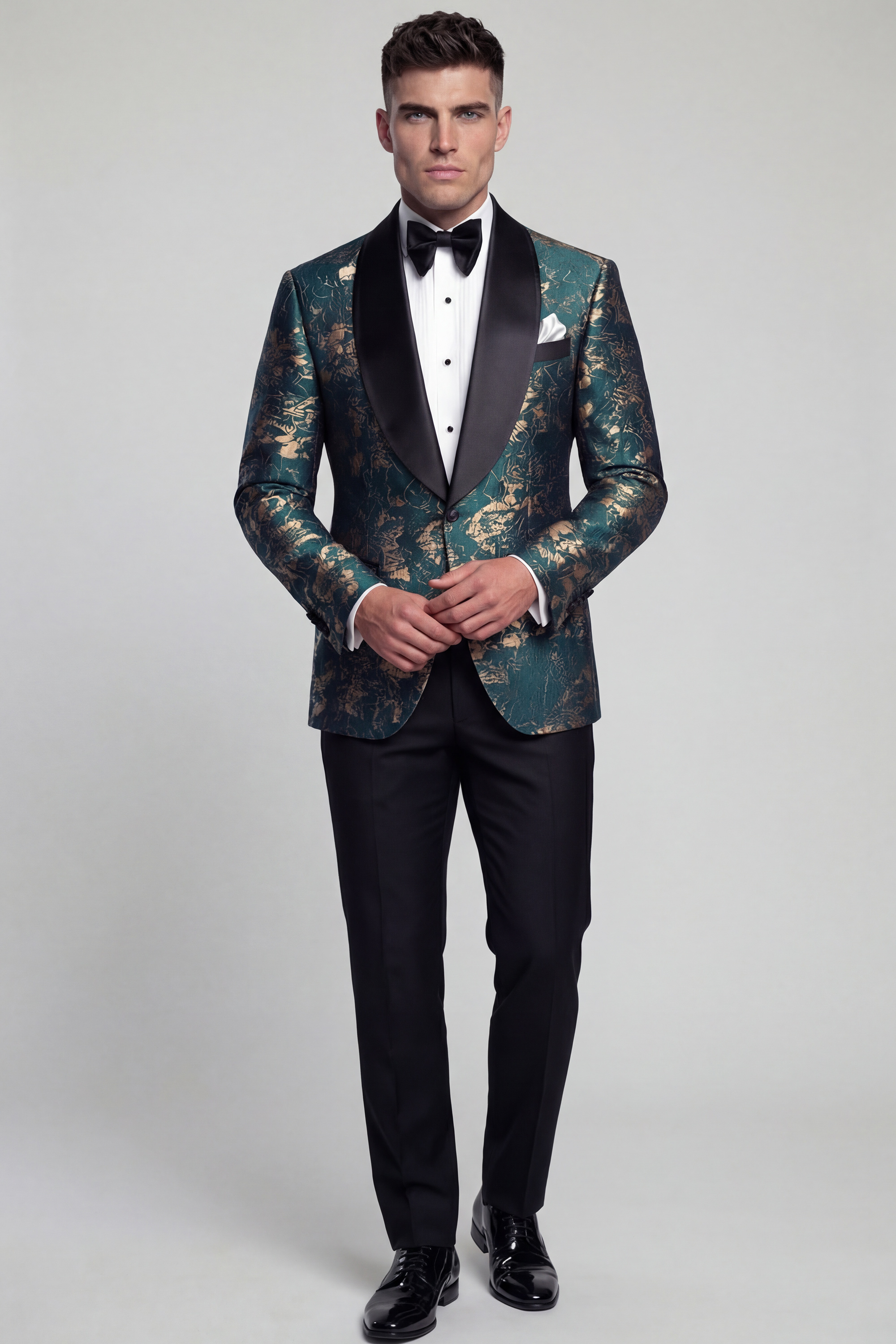Mens-Teal-Tuxedo-With-Gold-Trim-from-Gentlemansguru.com