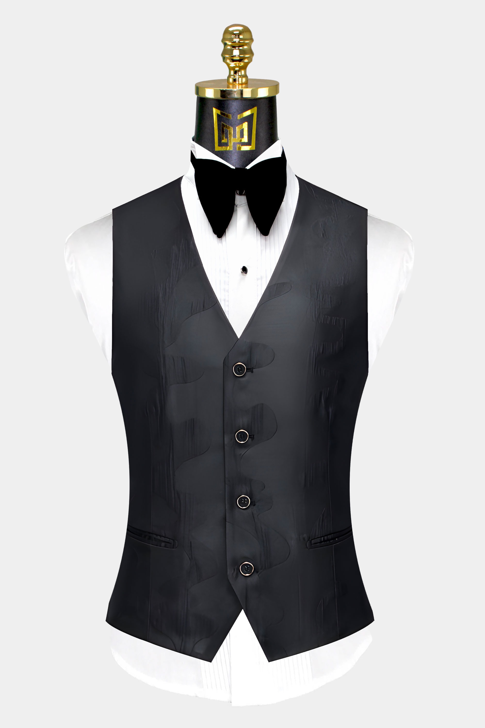 Abstract-Black-Tuxedo-Vest-from-Gentlemansguru.com