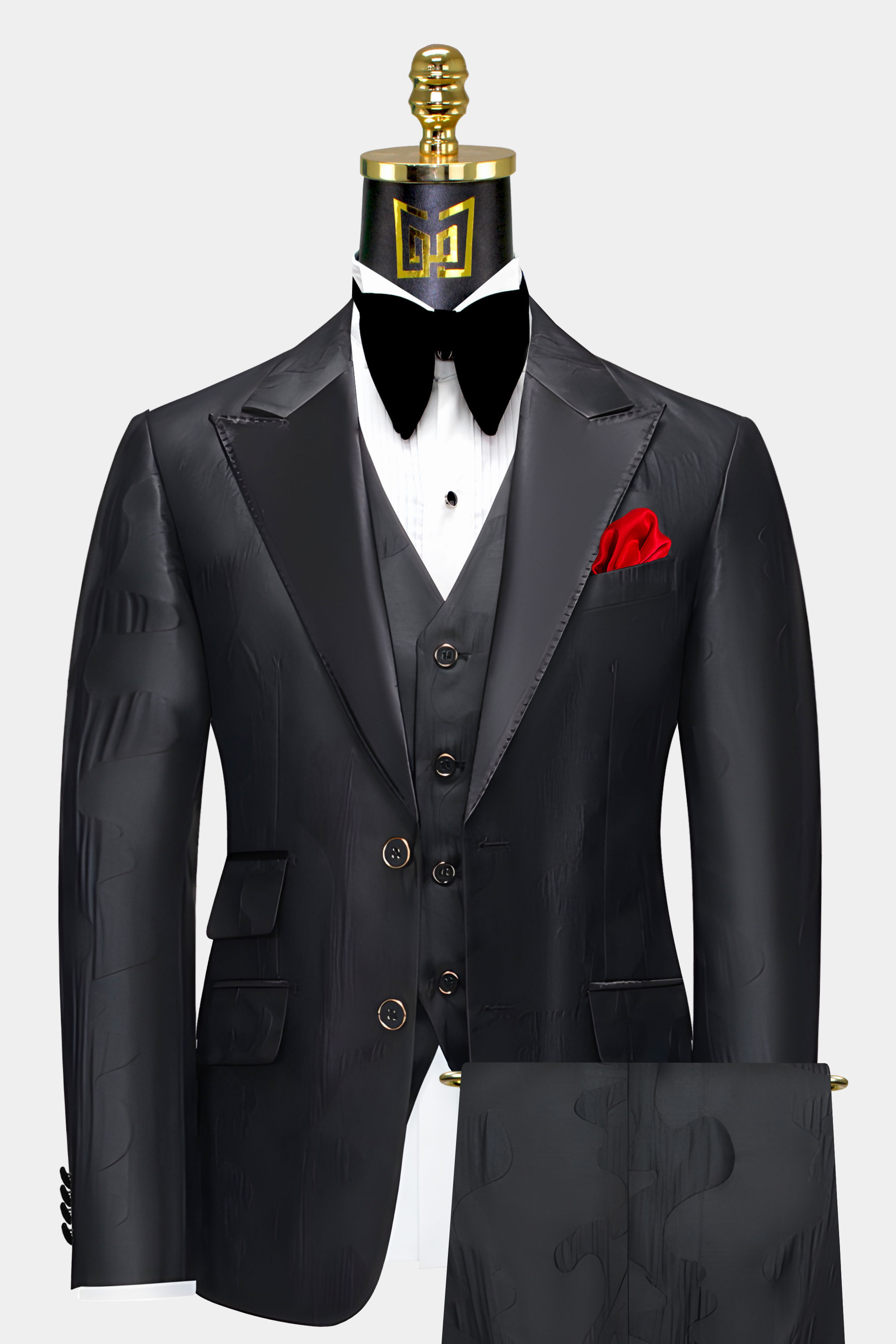 Black-Abstract-Tuxedo-Groom-Wedding-Prom-Suit-from-Gentlemansguru.com
