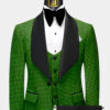 Black-Pant-Green-Houndstooth-Tuxedo-Wedding-Groom-Suit-from-Gentlemansguru.com