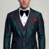 Mens-Black-and-Teal-Tuxedo-Wedding-Groom-Suit-from-Gentlemansguru.com