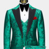 Mens-Bright-Green-Tuxedo-Groom-Wedding-Prom-Suit
