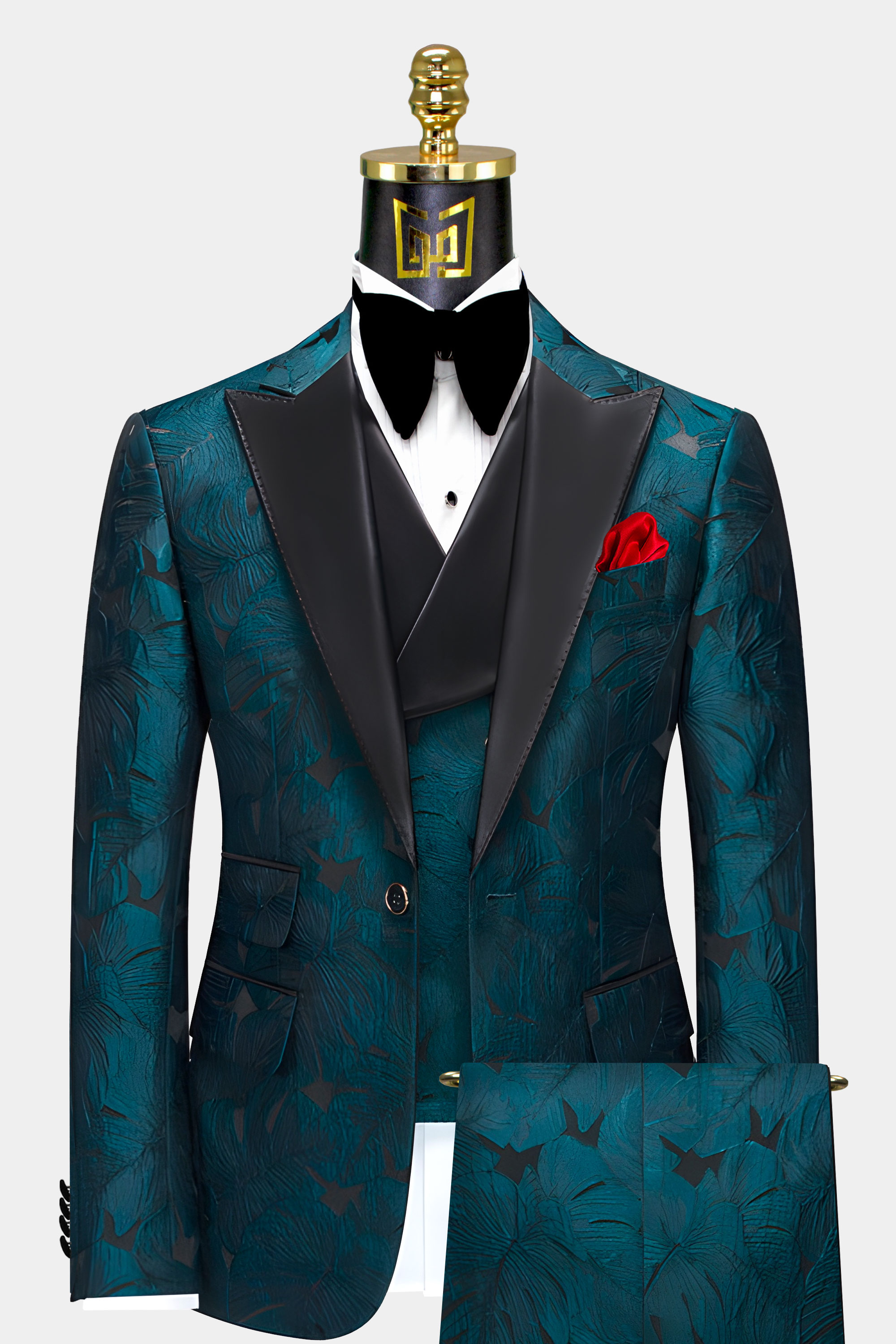 Mens-Dark-Teal-Tuxedo-Rrom-Groom-Wedding-Suits-from-Gentlemansguru.com