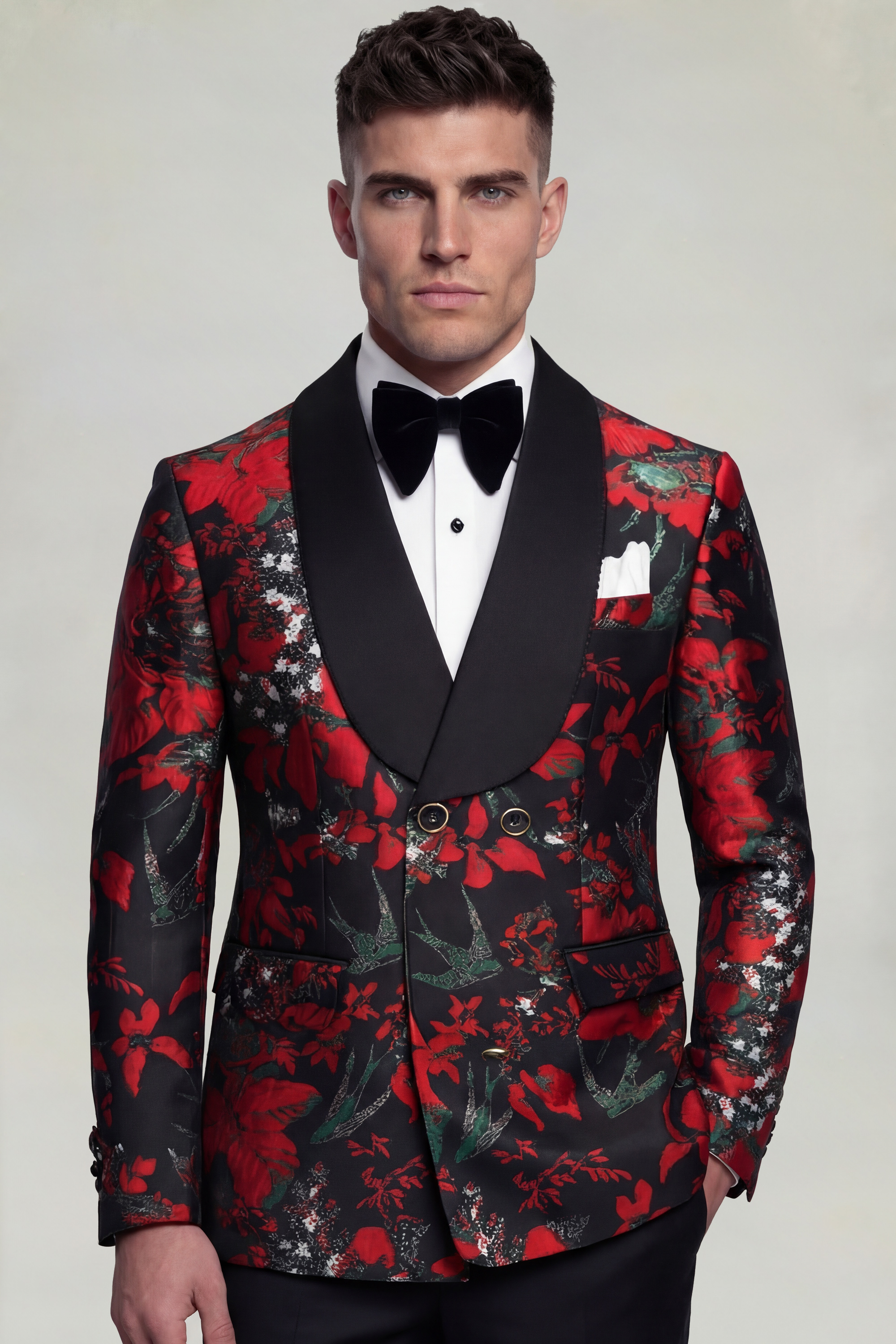 Mens-Double-Breasted-Red-Tuxedo-Floral-Groom-Wedding-Suit-from-Gentlemansguru.com