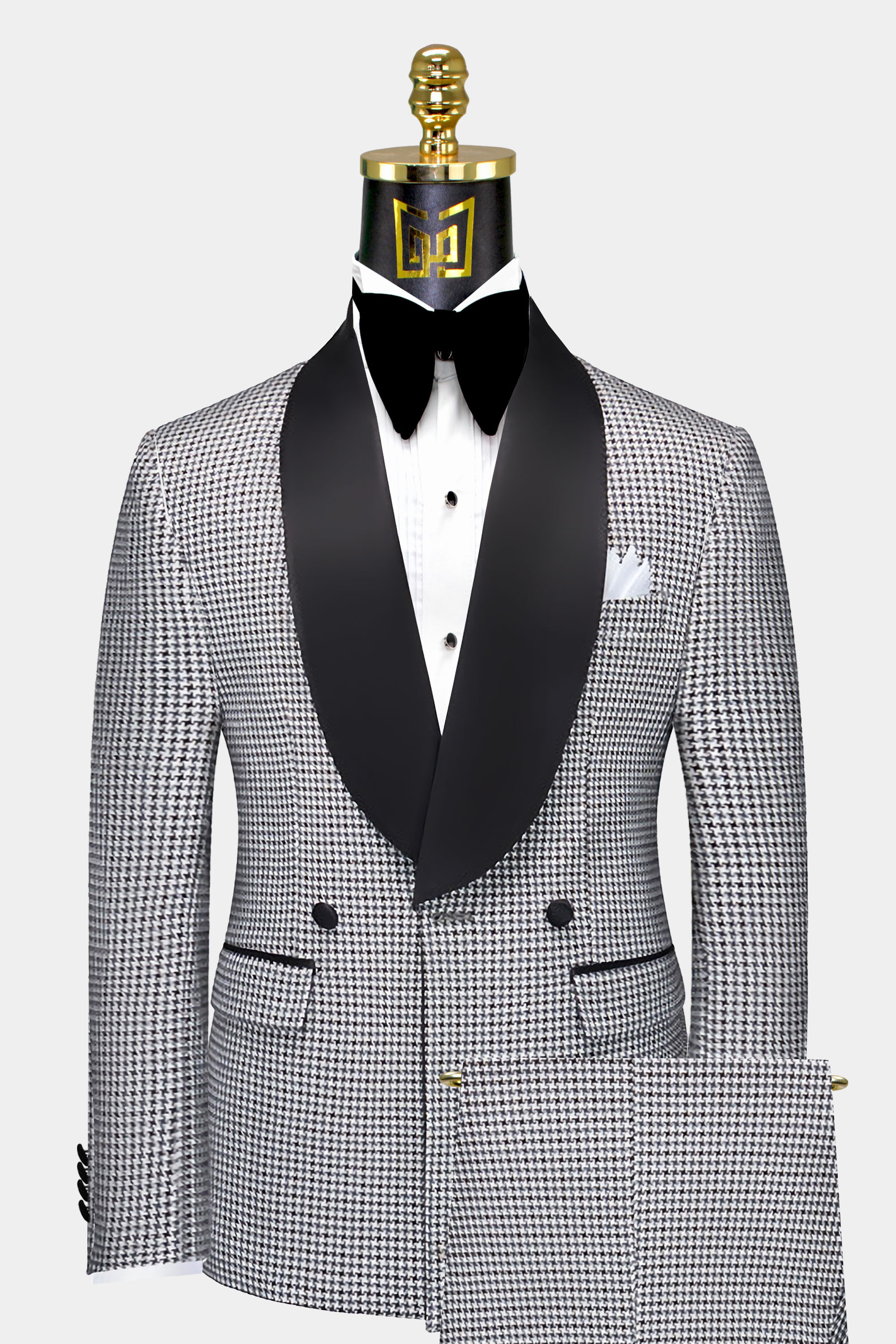 Mens-Grey-Houndstooth-Tuxedo-Groom-Prom-Wedding-Suit-from-Gentlemansguru.com