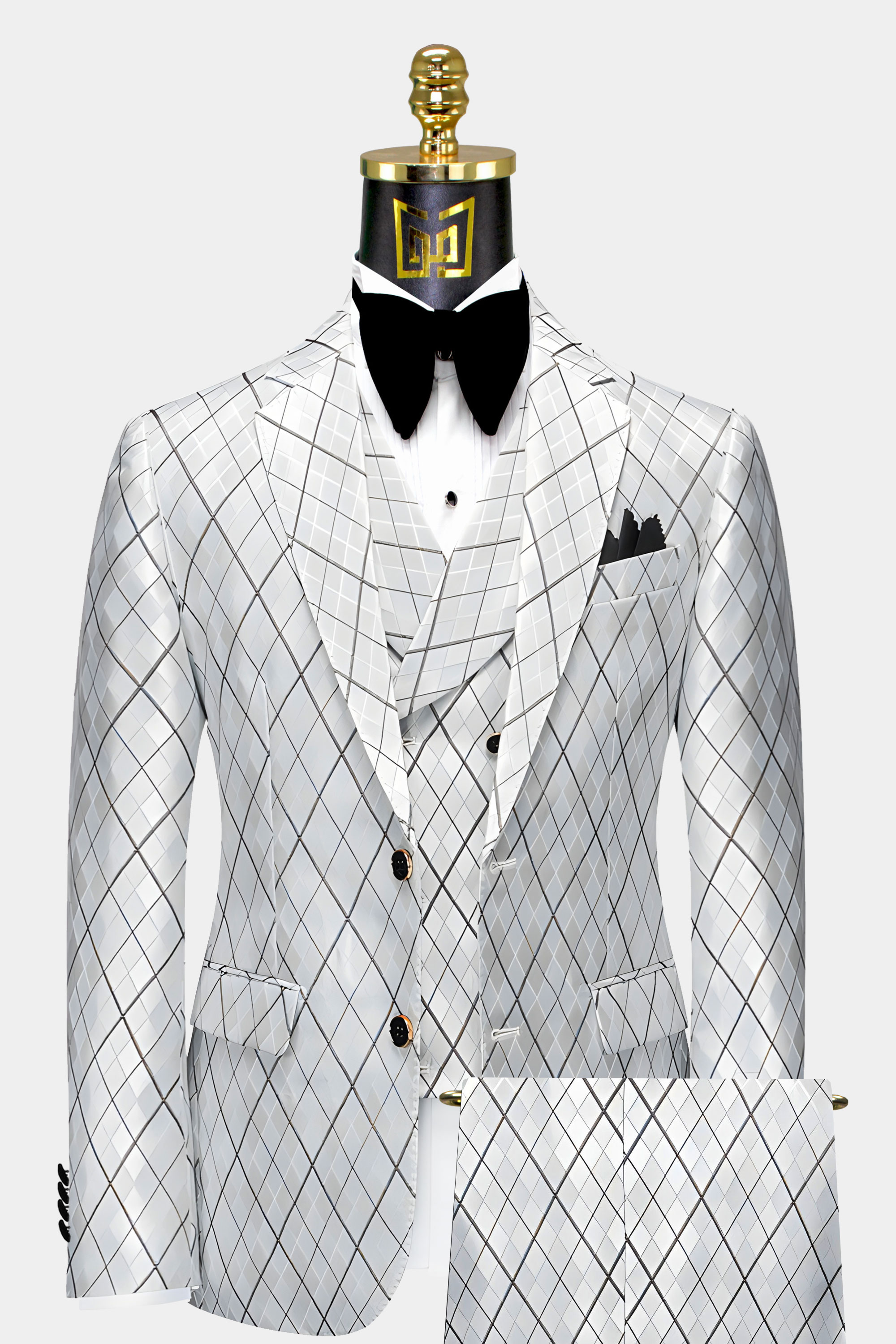 Mens-Silver-Argyle-Suit-Groom-Wedding-Prom-Tuxedo-from-Gentlemansguru.com