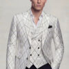Mens-Silver-Suit-With-Black-Pants-Luxury-Red-Carpet-Kentuycky-Derby-Attire-from-Gentlemansguru.com