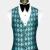 Turquoise-Argyle-Suit-Vest-Groom-Wedding-Waistcoat-from-Gentlemansguru.com