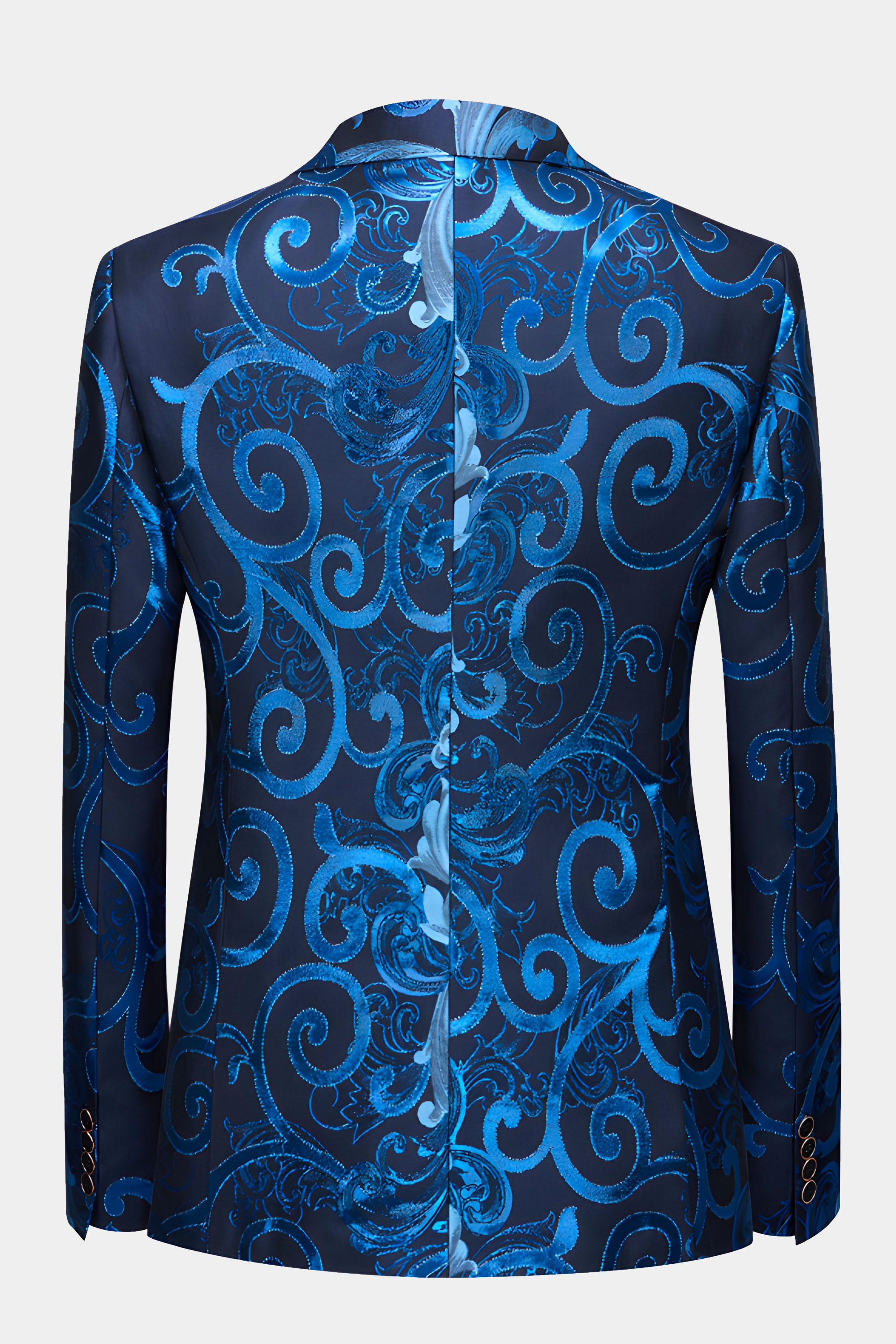 Men's Blue Floral Suit - 3 Piece | Gentleman's Guru