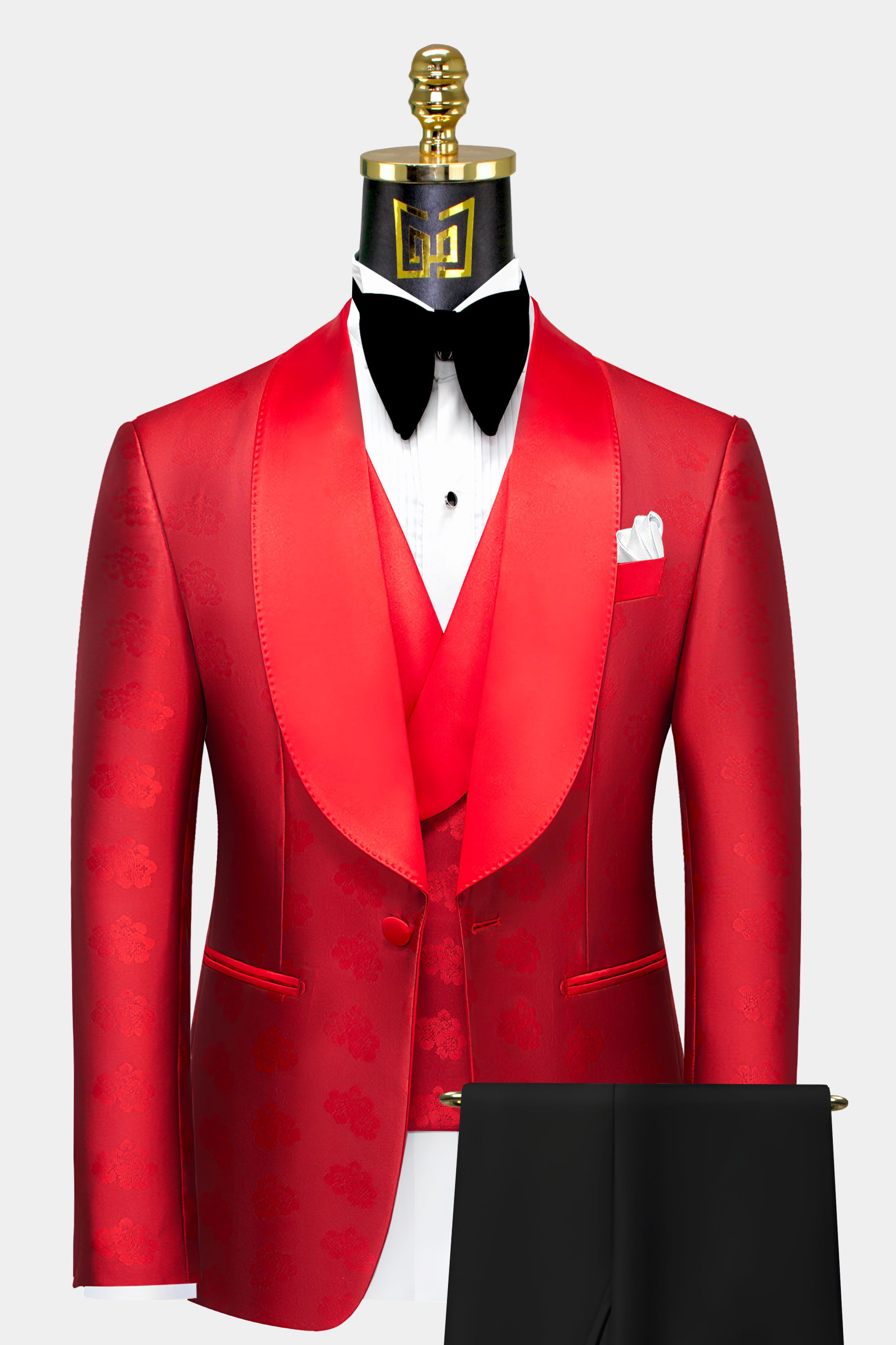 All Red Tuxedo Suit - 3 Piece | Gentleman's Guru