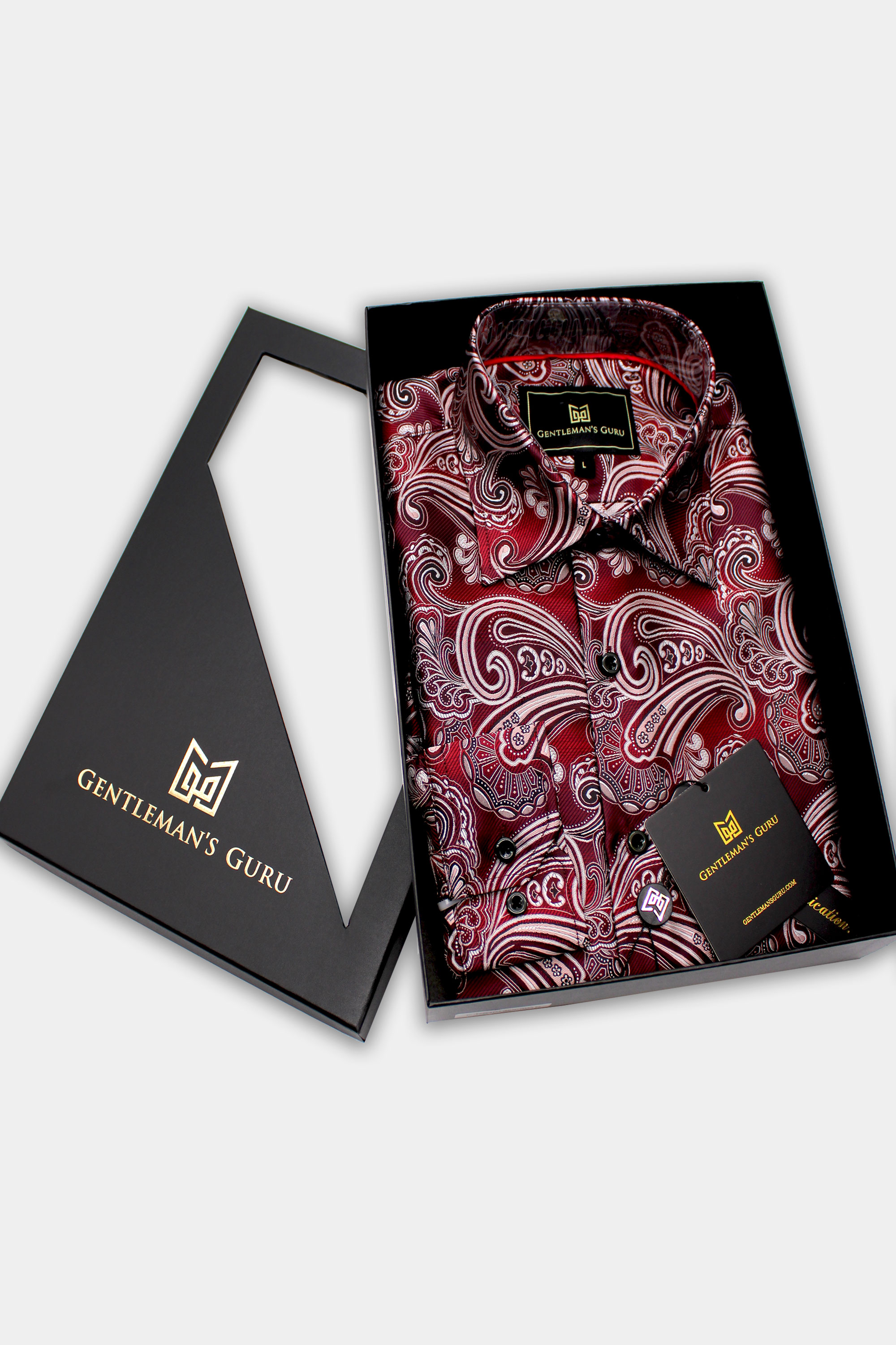Branded-Burgundy-Floral-Patterned-Shirt-For-Men-from-Gentlemansguru.com