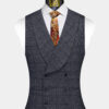 Dark-Grey-Plaid-Suit-Vest-Groom-Waistcoat-from-Gentlemansguru.com