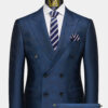Double-Breasted-Dark-Blue-Suit-For-Men-Groom-Wedding-Prom-Suit-from-Gentlemansguru.com